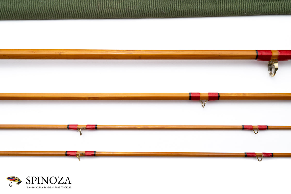 Hardy Palakona Salmon Deluxe Bamboo Fly Rod 9'6" 3/2 #7 - guide wrapping and spacing