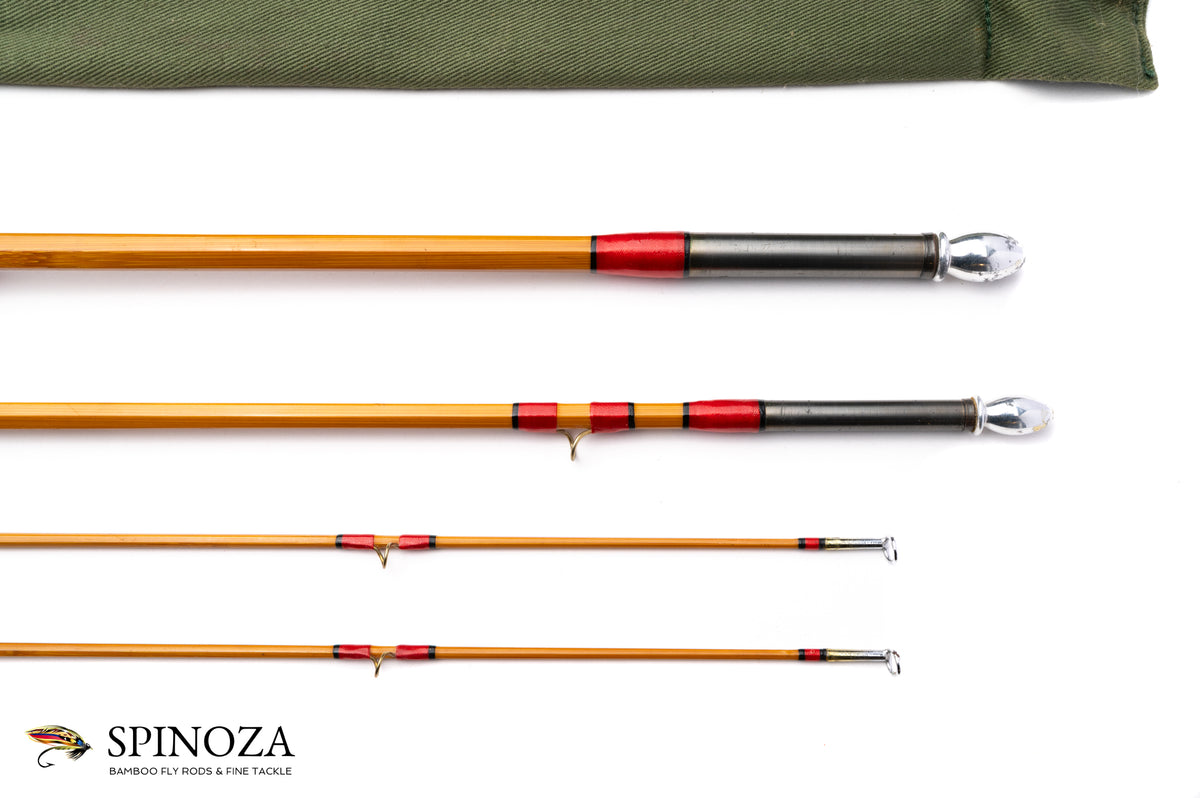 Hardy Palakona Salmon Deluxe Bamboo Fly Rod 9'6" 3/2 #7 - tip section and guides