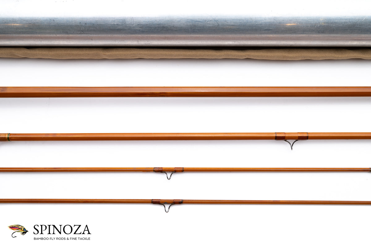 Heddon Deluxe 50 Bamboo Fly Rod - rod sections with guides and wraps