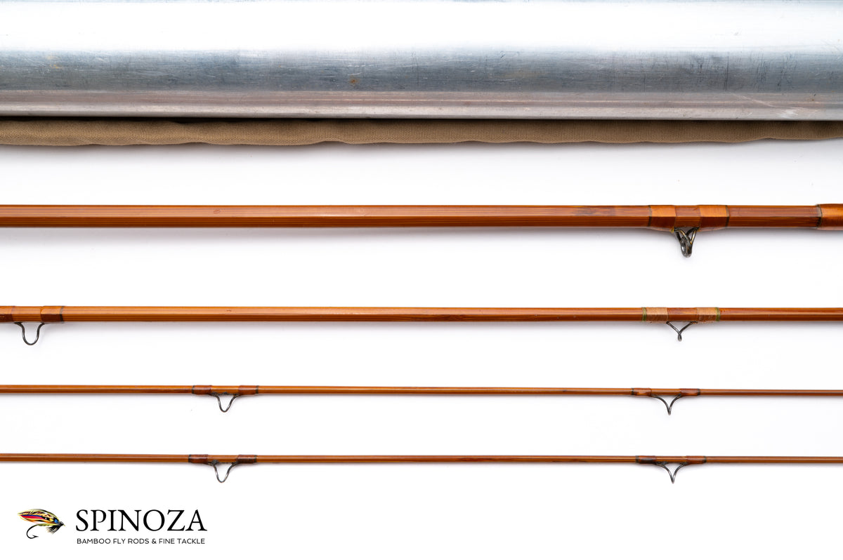 Heddon Deluxe 50 Bamboo Fly Rod - rod sections with guides and wraps