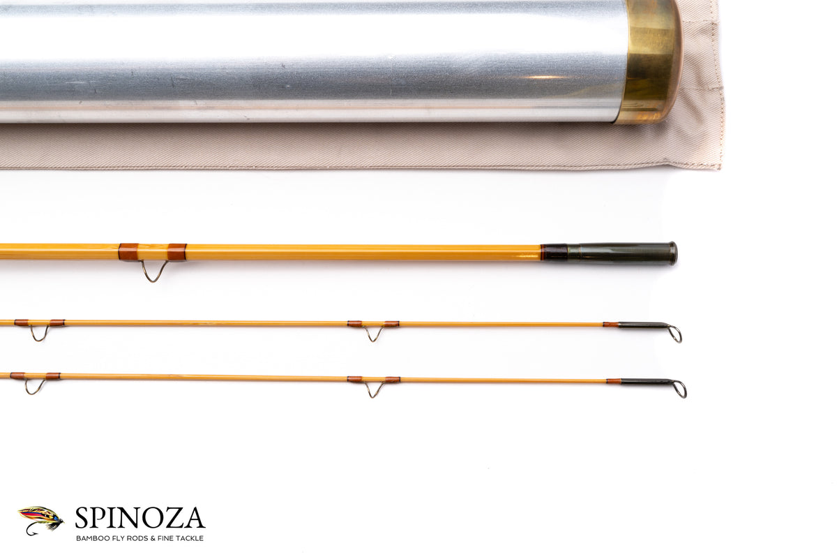 Jim Reams Bamboo Fly Rod 8'3" 2/2 #4 - rod sections with wraps