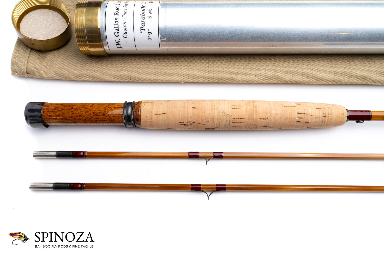 John Gallas "Parabolic 93" Bamboo Fly Rod 7'9" 2/2 #5