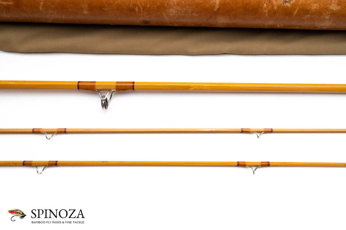 HL Leonard Model 40H Bamboo Fly Rod 8' 2/2 #6 - rod sections with guides