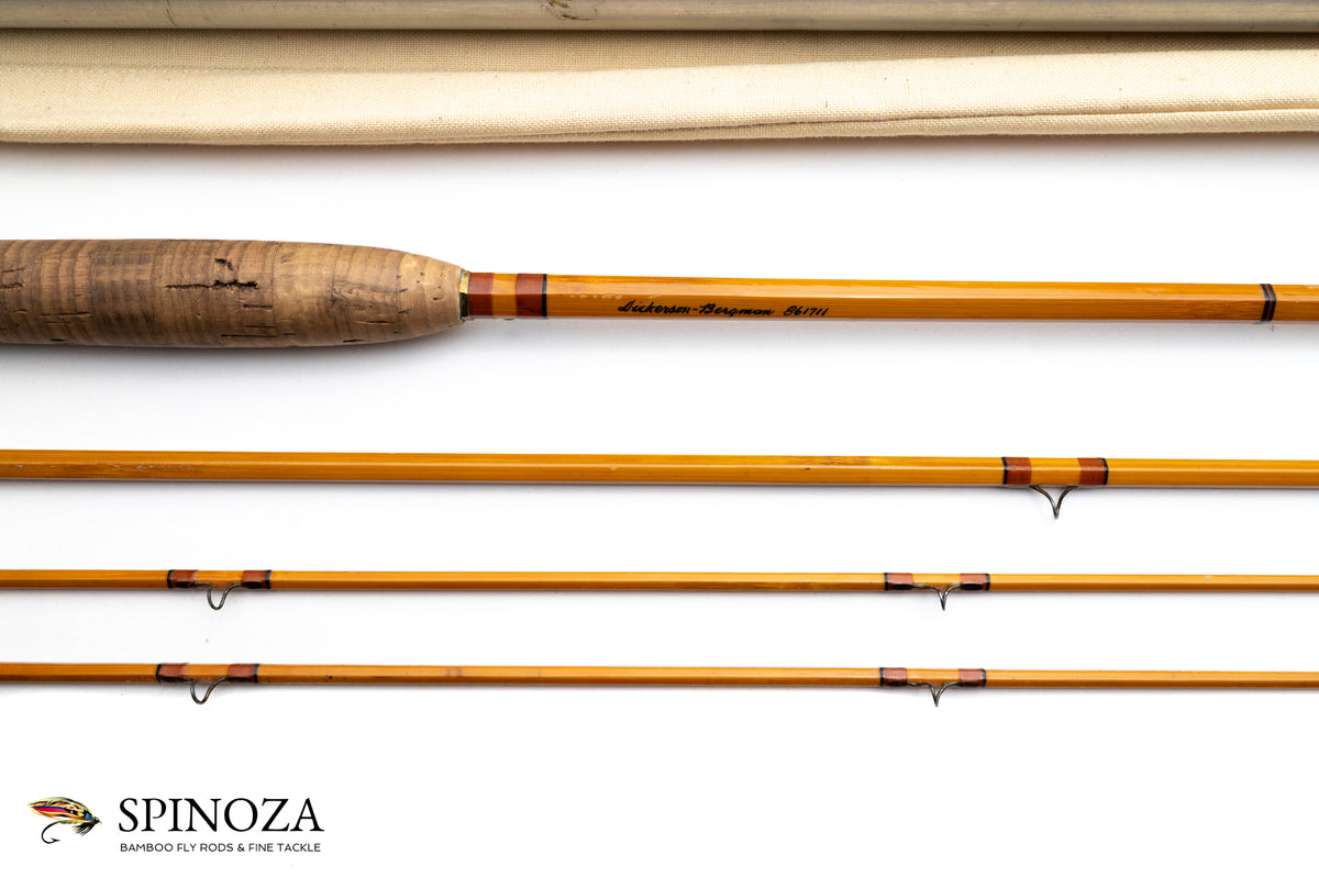 Lyle Dickerson Model 861711 Bamboo Fly Rod 8'6" 3/2 #5/6 - maker signature and rod markings