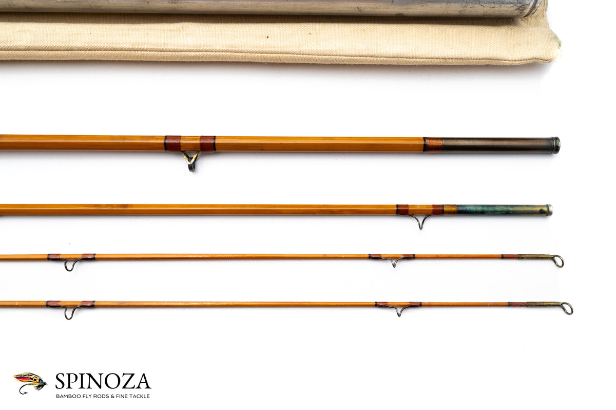 Lyle Dickerson Model 861711 Bamboo Fly Rod 8'6" 3/2 #5/6 - ferrules and tip tops detail