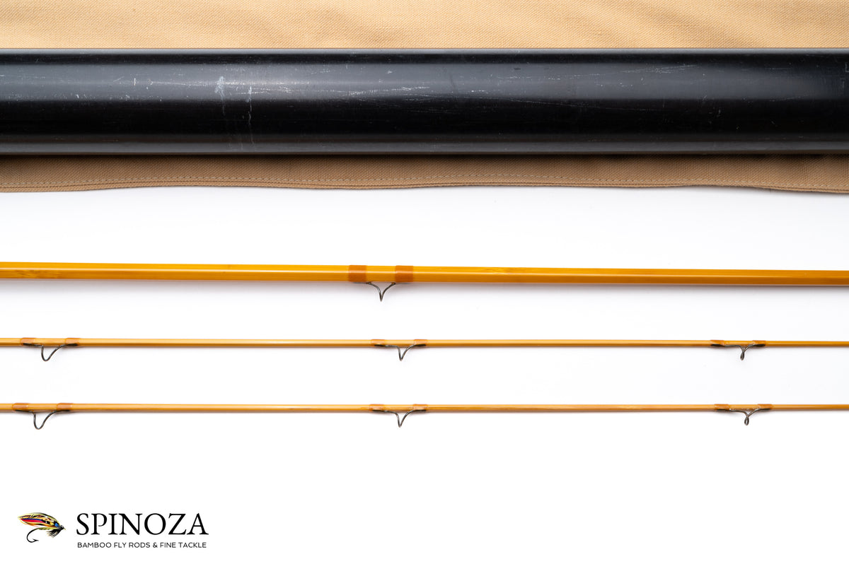 Maxwell Leonard 39M-5 Bamboo Fly Rod 7'6" 2/2 #5 - ferrule detail and joints