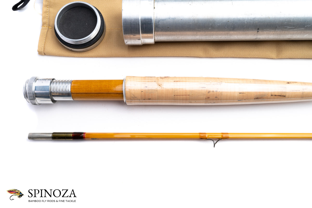 Maxwell Leonard Bamboo Fly Rod 41M-6 8'6" 2/1 #6 - grip and reel seat close-up