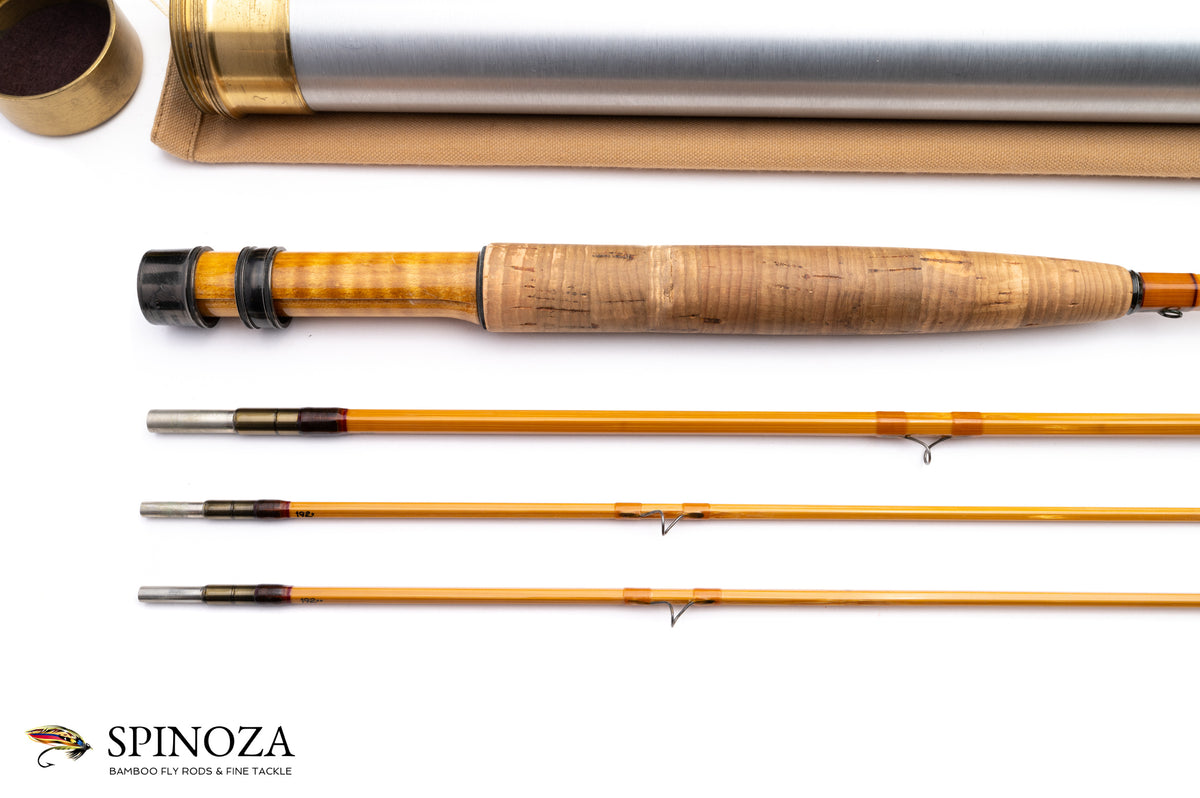 Maxwell Leonard 50FF-5 Bamboo Fly Rod 8' 3/2 #5 - grip and reel seat close-up