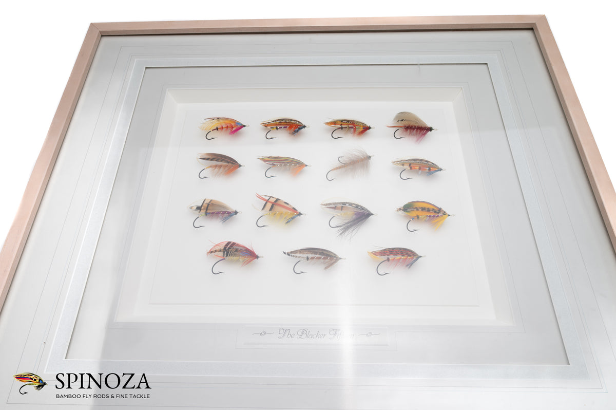 Mike Radencich Framed "Blacker 15" Classic Atlantic Salmon Flies with Associated Framed Print