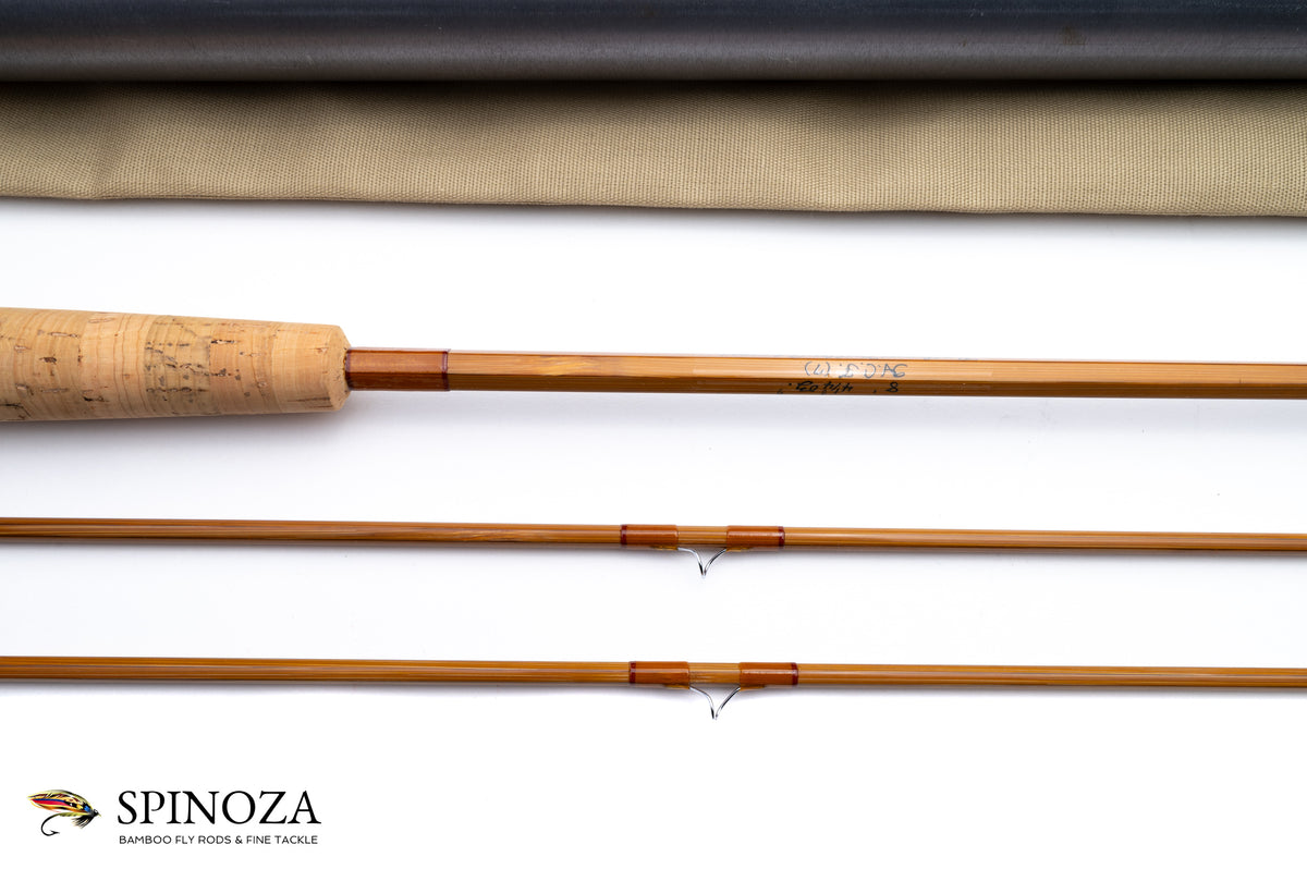 Orvis 125th Anniversary Bamboo Fly Rod 8' 2/2 #6/7 - maker's marking and inscription