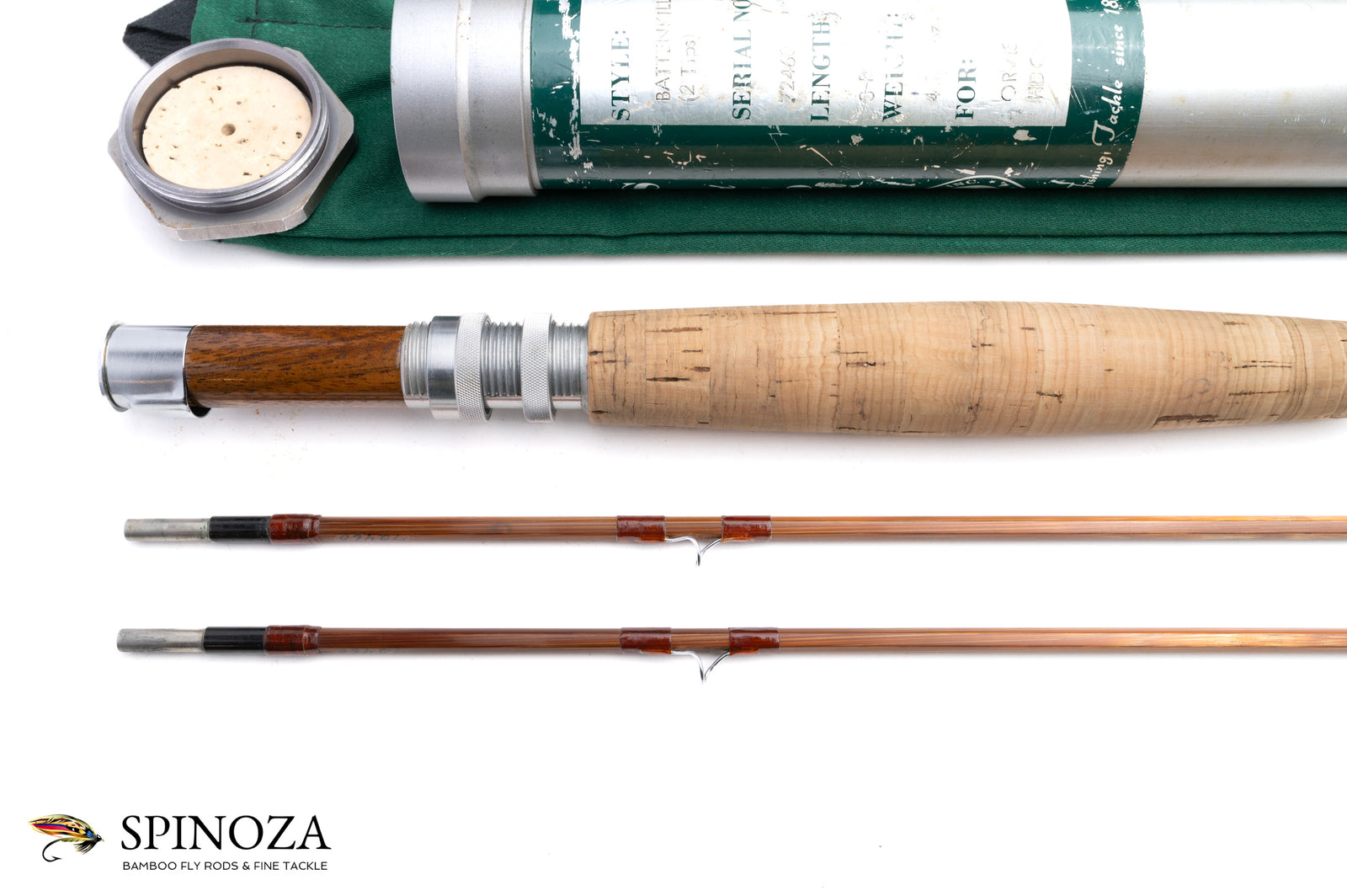 Orvis Battenkill Bamboo Fly Rod 8' 2/2 #6 - grip and reel seat detail