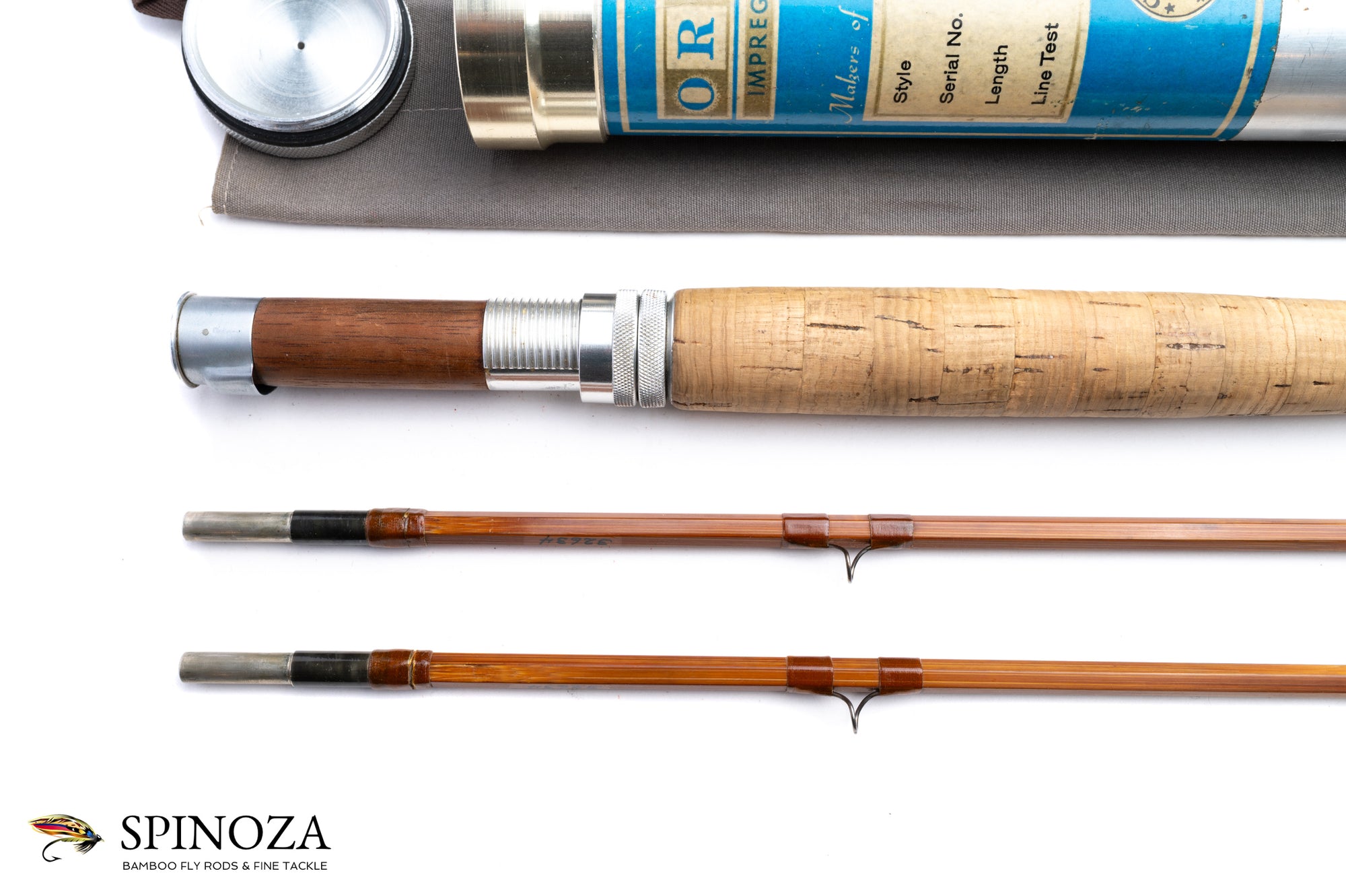 Orvis Battenkill Bamboo Fly Rod 8'6" 2/2 - grip and reel seat close-up