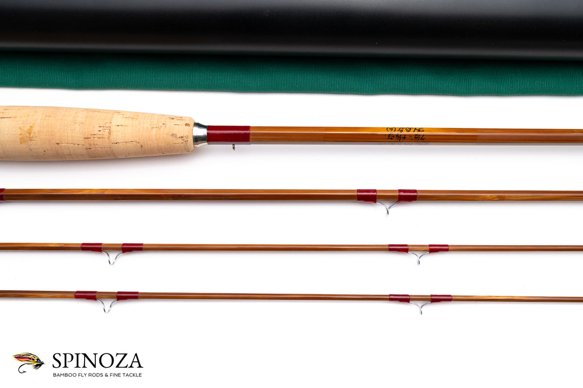 Orvis Battenkill Bamboo Fly Rod 7'6" 3/2 #6 - maker's signature and wrapping