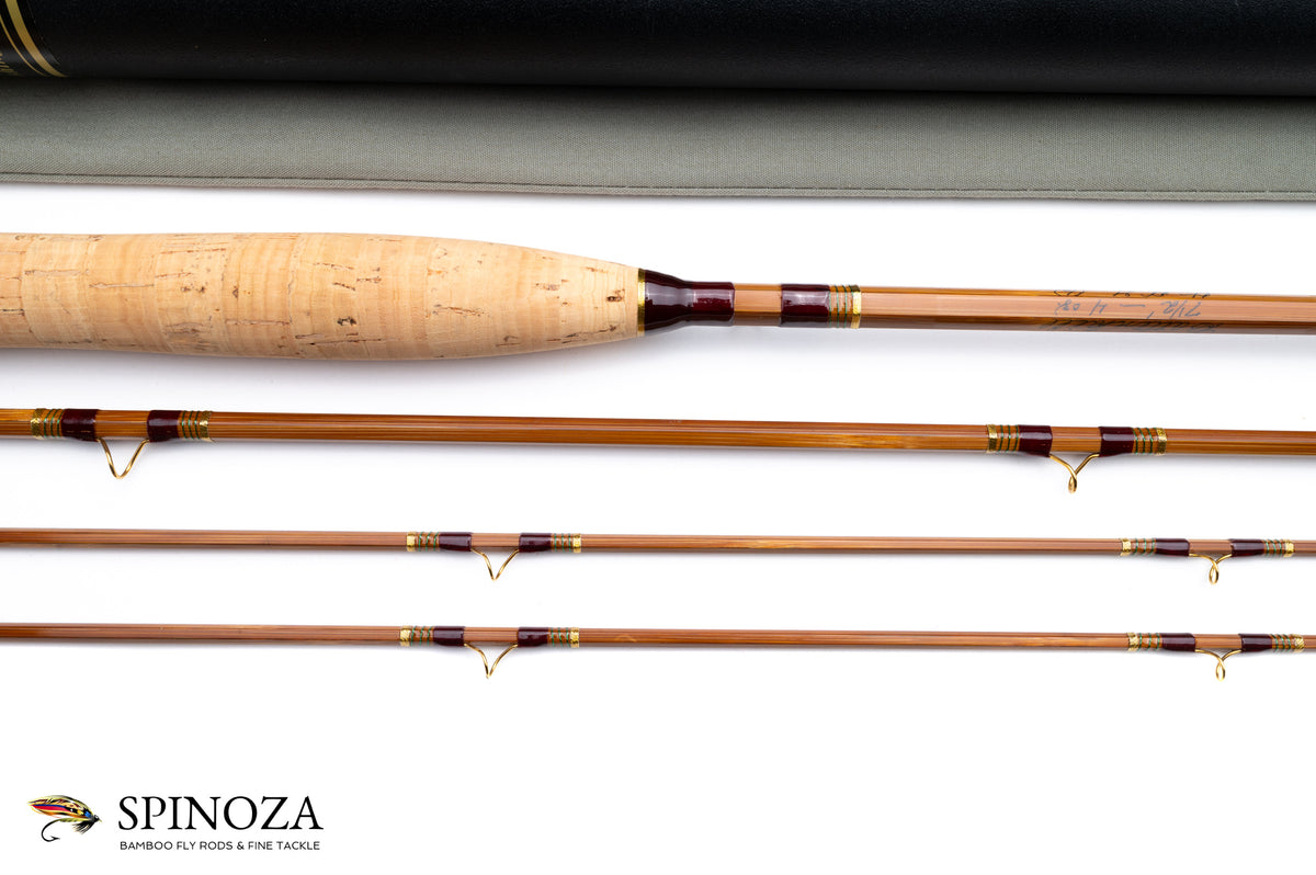 Orvis Battenkill Bamboo Fly Rod 7'6" 3/2 #6 - maker's signature and wrapping