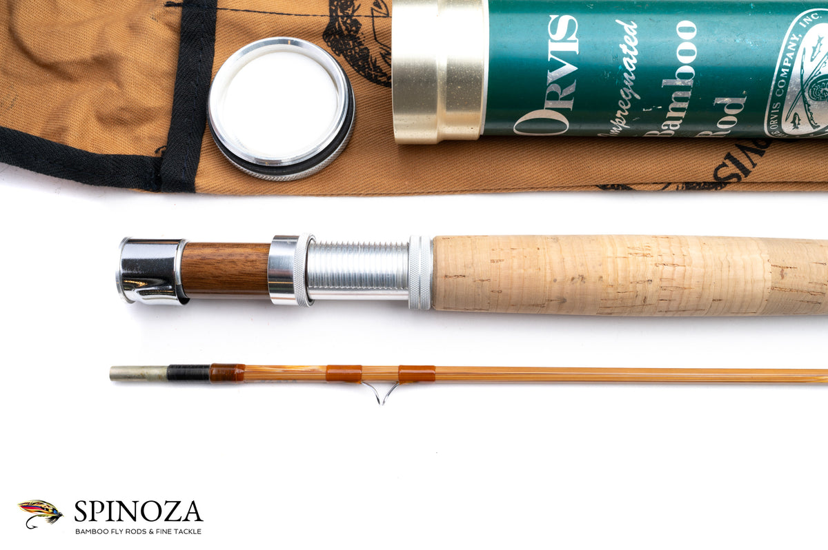 Orvis Madison Bamboo Fly Rod 7'6" 2/1 #6 - grip and reel seat close-up