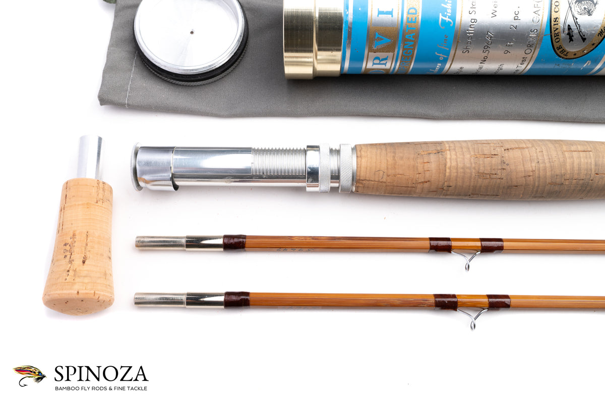 Orvis Shooting Star Bamboo Fly Rod 9' 2/2 #9 - grip and reel seat close-up