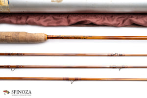 Paul Young Driggs River Special Bamboo Fly Rod 7'2" 2/3 #5 - maker signature and rod markings