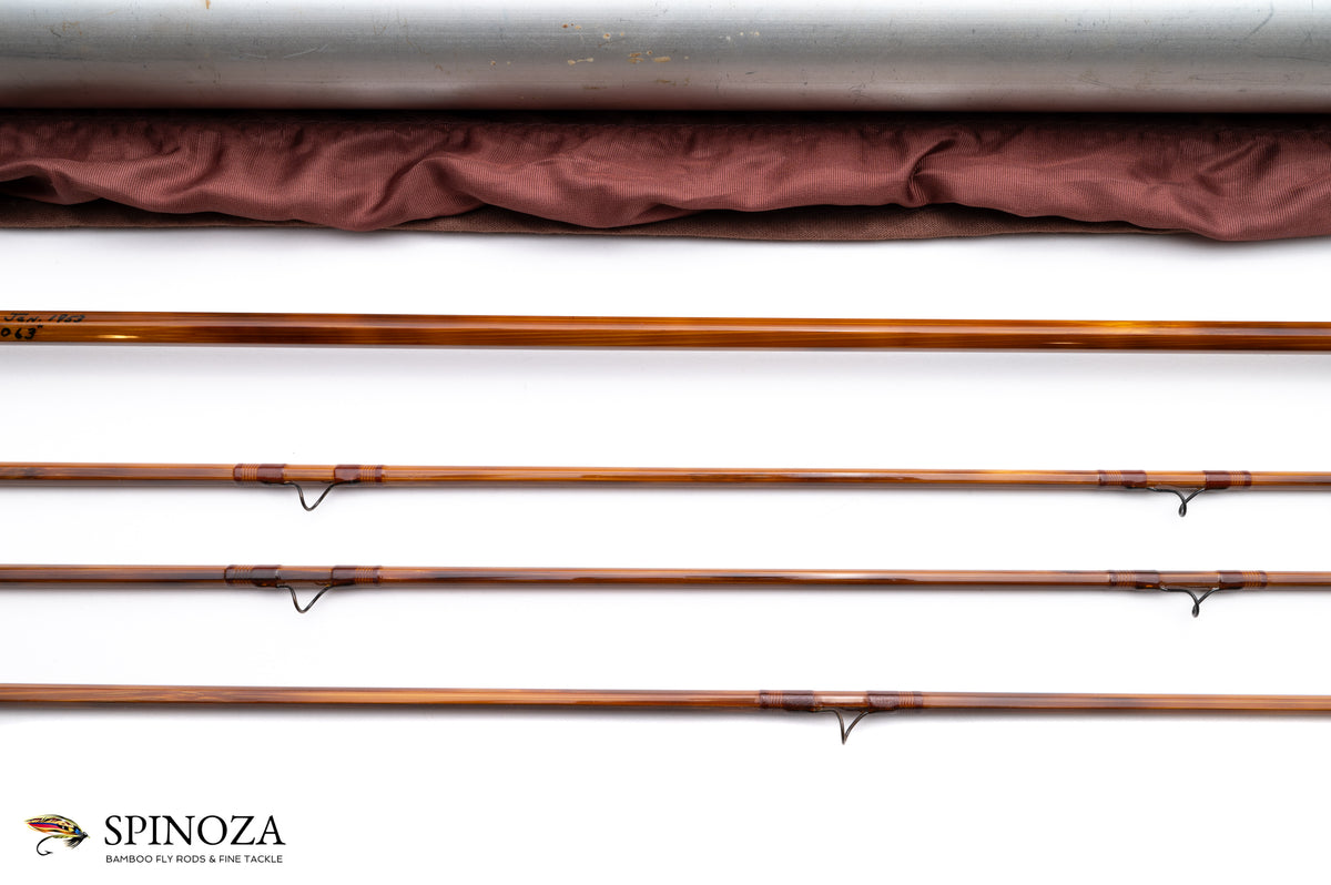 Paul Young Driggs River Special Bamboo Fly Rod 7'2" 2/3 #5 - rod sections with guides and wraps