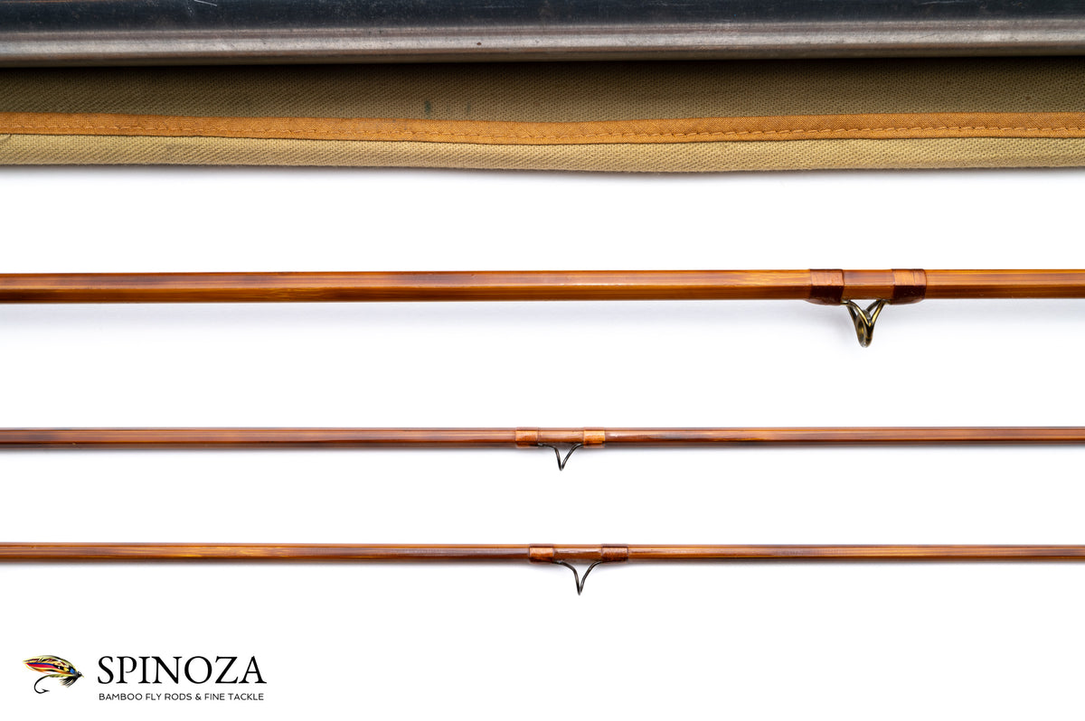 Paul Young Parabolic 15 Bamboo Fly Rod 8' 2/2 #6 - rod sections with guides and wraps