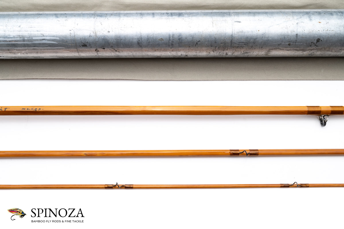 Paul Young Bamboo Fly Rod 8'6" 3/1 #5 - rod sections with guides and wraps