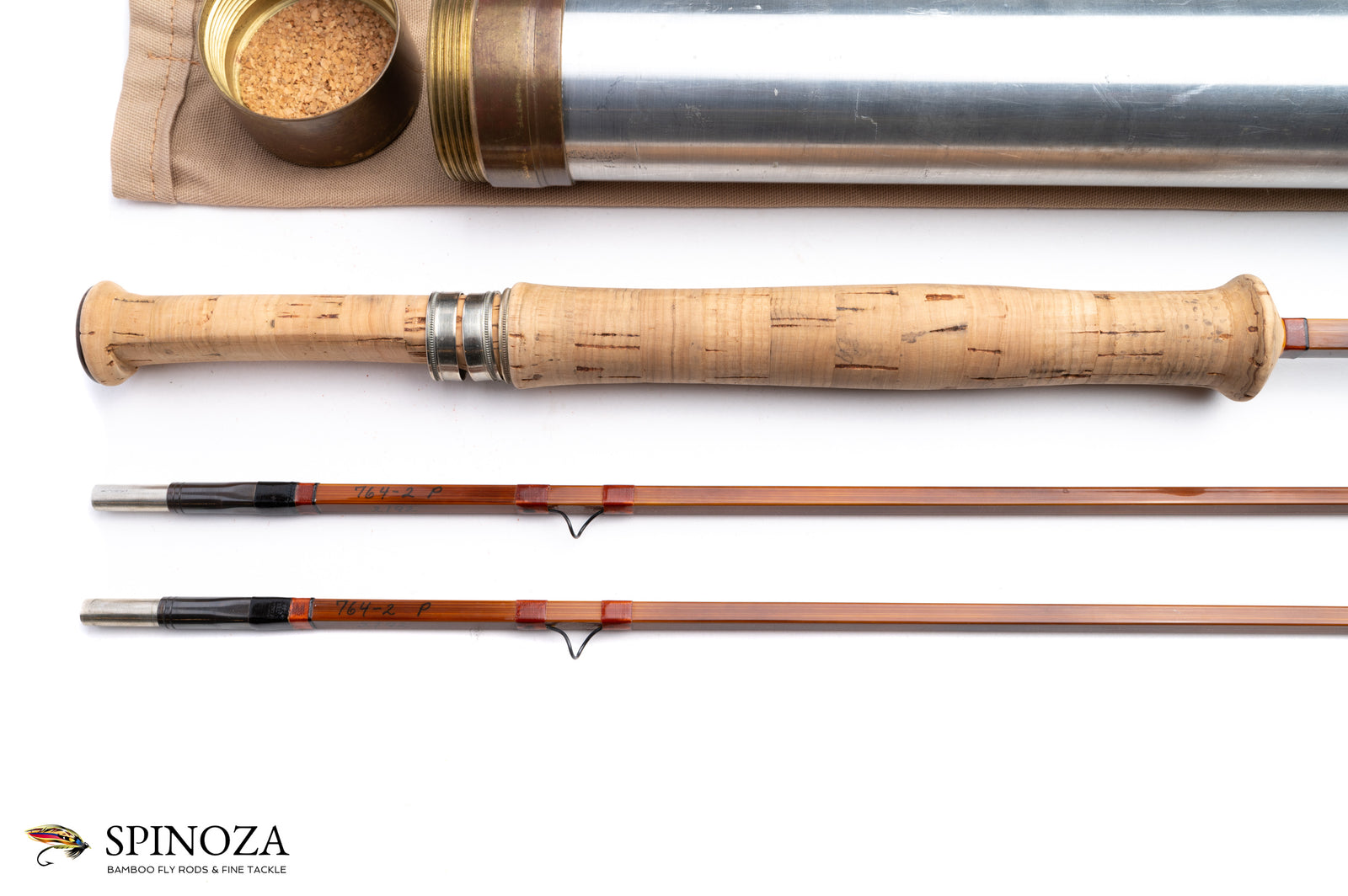 Per Brandin Model 764-2 P Bamboo Fly Rod 7'6" 2/2 #4