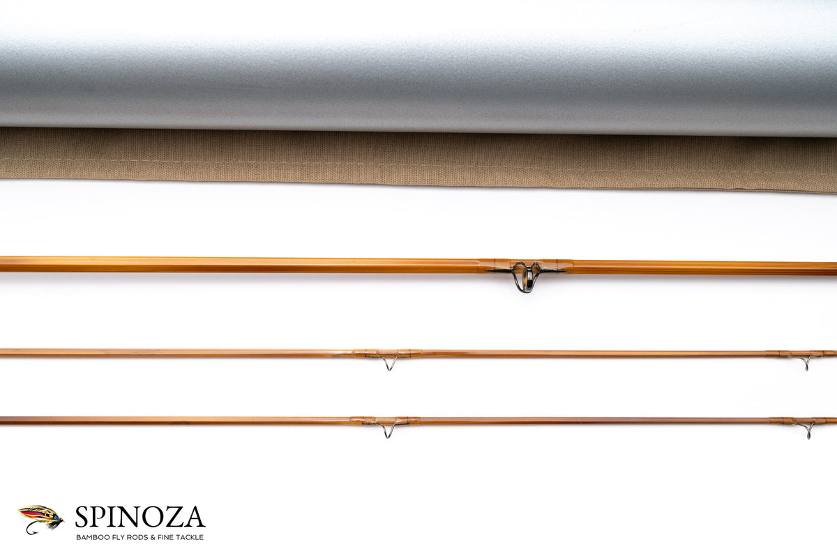 Scott Bamboo Fly Rod 6'5" 2/2 #3 - rod sections with guides and wraps