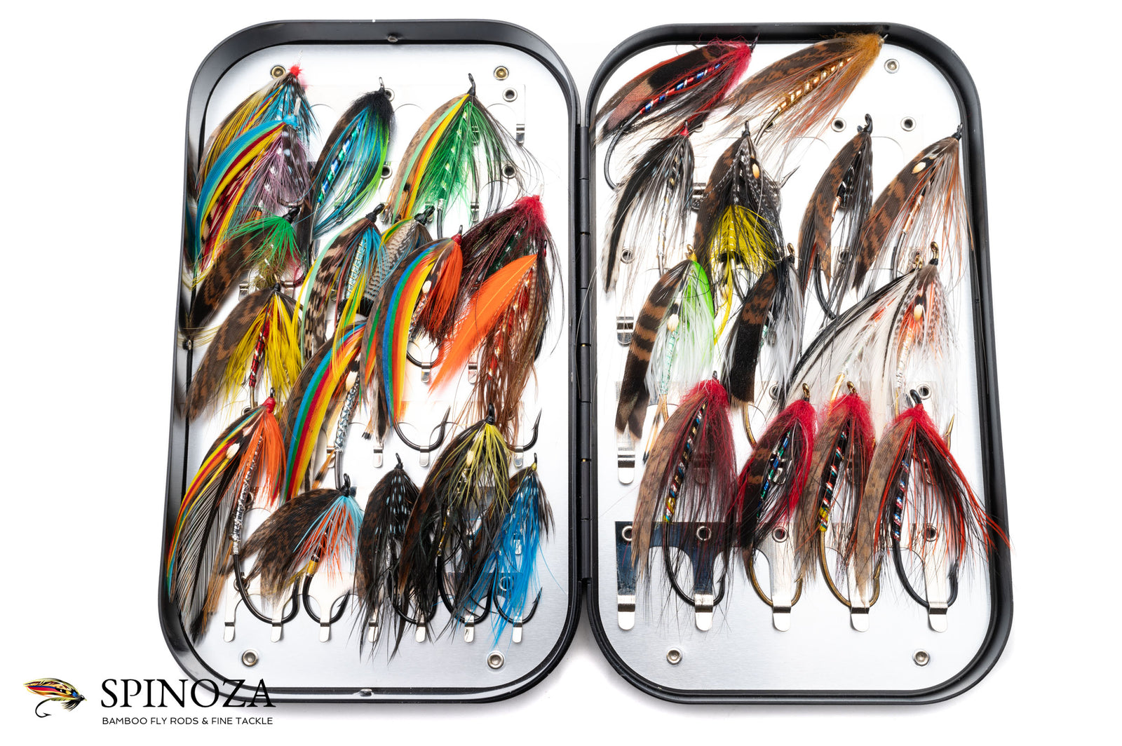atlantic salmon fishing lures Zak Tackle Fly Stainless 5/0 hooks on 40# 63 inch leader Actual size approximately 4 Zak Tackle flies are made from the finest materials available Freshwater Salmon Lures - Take