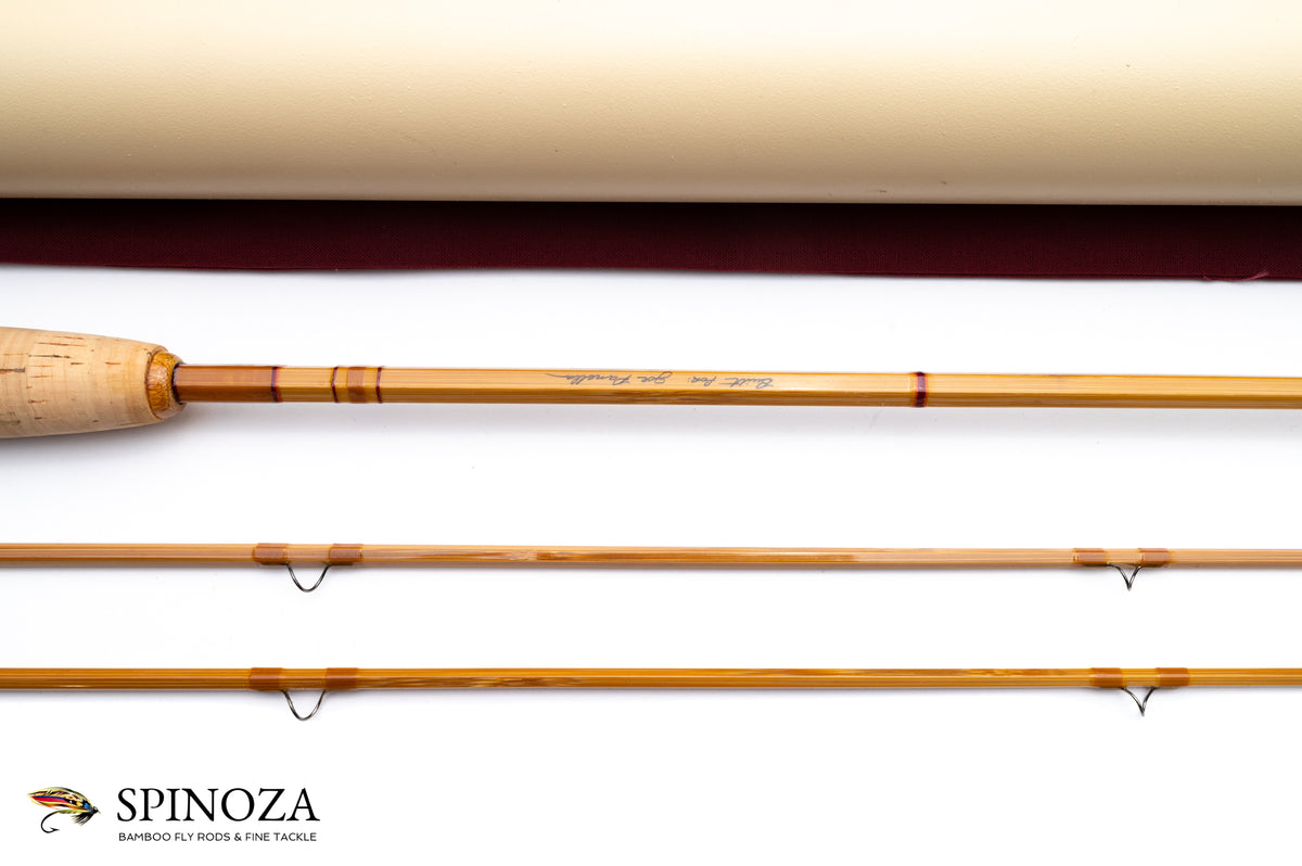 Sweetgrass Bamboo Fly Rod  7’3" 2/2 #4 - maker signature and rod markings