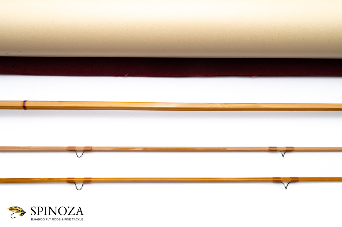 Sweetgrass Bamboo Fly Rod  7’3" 2/2 #4 - rod sections with guides and wraps