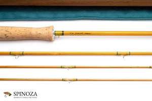 Ted Simroe Special Bamboo Fly Rod 8' 3/2 #7 - maker signature and rod markings