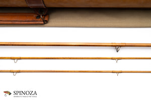 Thomas and Thomas 25th Anniversary Bamboo Fly Rod 7'6" 2/2 #3 - ferrule detail and joints