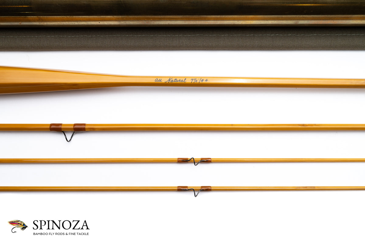 Thomas and Thomas Au Natural Commemorative Bamboo Fly Rod 7'6" 3/2 #4 - maker's marking and inscription