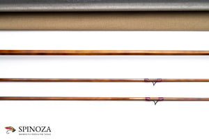 Thomas & Thomas Caenis Bamboo Fly Rod 7’6” 2/2 #3 - rod sections with wrapping detail