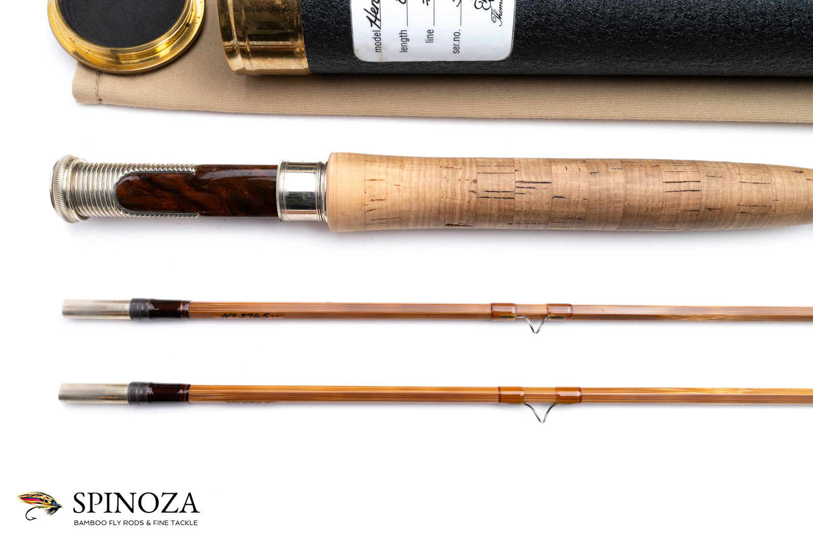 Thomas and Thomas Henry's Fork Bamboo Fly Rod 8'6" 2/2 #5 - grip and reel seat close-up