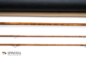 Thomas and Thomas Henry's Fork Bamboo Fly Rod 8'6" 2/2 #5 - rod sections with wrapping detail