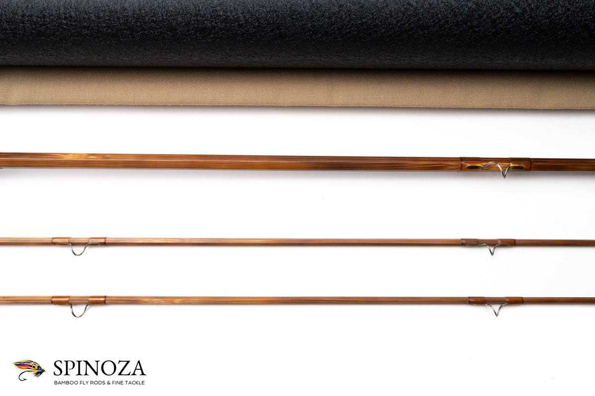 Thomas and Thomas Henry's Fork Bamboo Fly Rod 8'6" 2/2 #5 - rod sections with guides