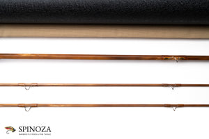 Thomas and Thomas Henry's Fork Bamboo Fly Rod 8'6" 2/2 #5 - rod sections with guides