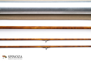 Thomas and Thomas Montana Bamboo Fly Rod 8'6" 2/2 #6 - rod sections with wrapping detail