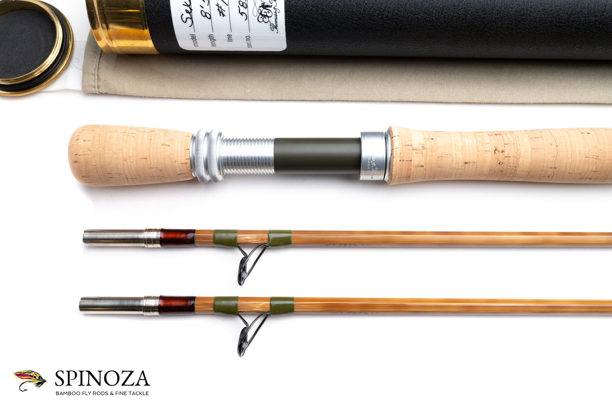 Thomas and Thomas Sextant Bamboo Fly Rod 8'5" 2/2 #10 - grip and reel seat close-up