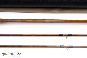 Thomas and Thomas Sextant Bamboo Fly Rod 8'3" 2/2 #9 - rod sections with wrapping detail