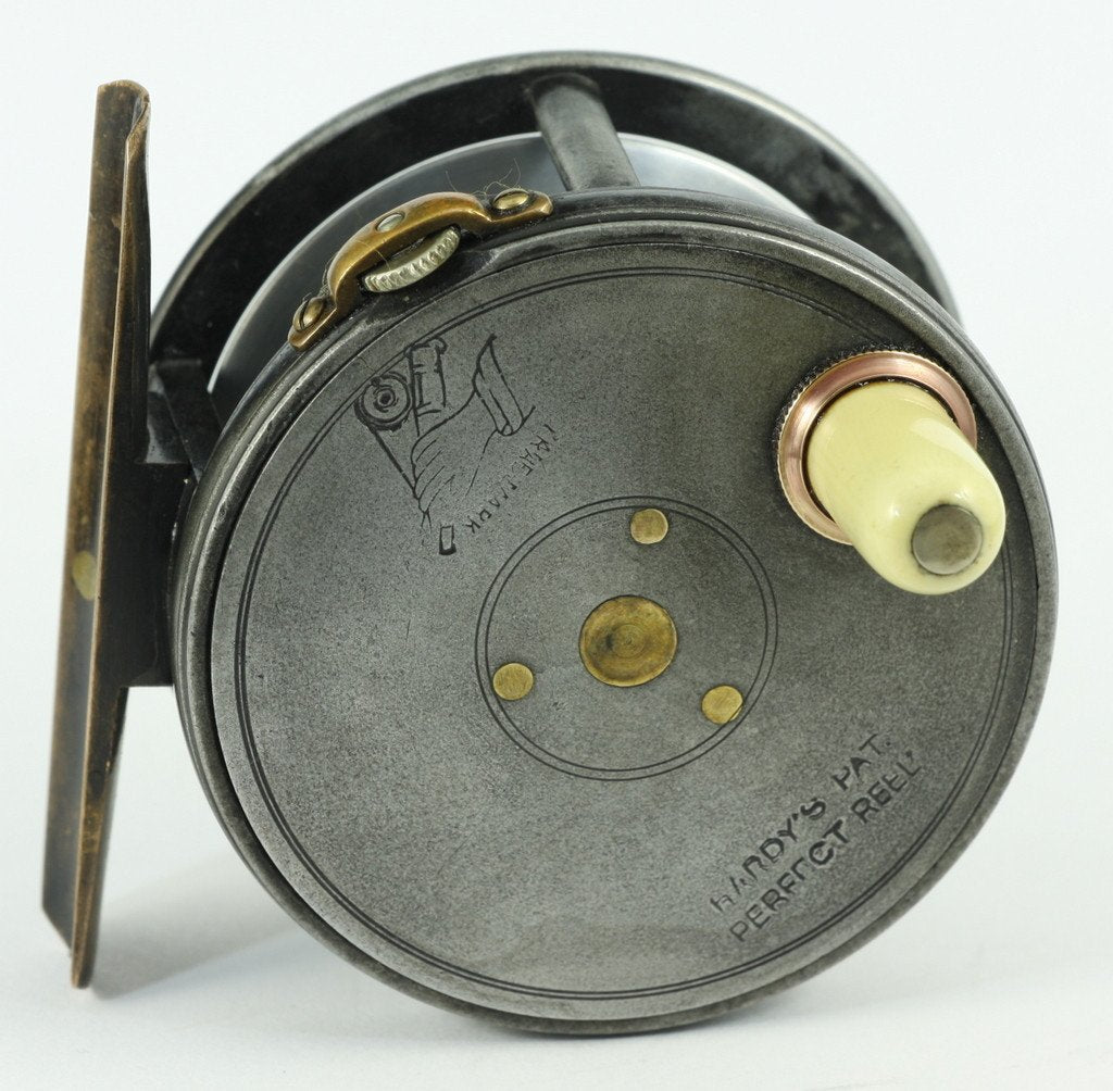 antique hardy perfect fly reel Hardy Perfect 2 1/2" Wide Drum 1896 Check Fly Reel