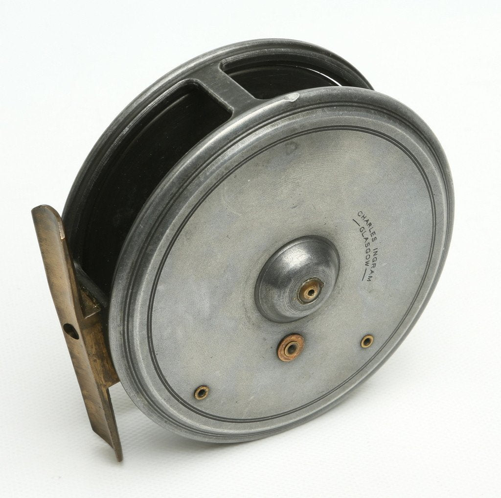 JW Young 4" Pattern 1 red agate fly reel 