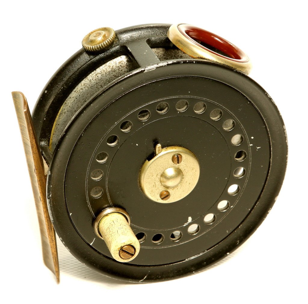 JW Young 3 1/8 Farlow's red agate fly reel