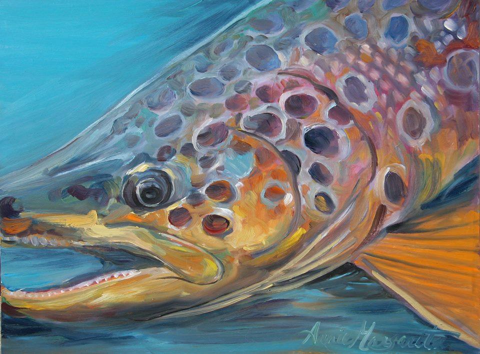 Annie Margarita Oil Painting - "Deep Brown" 