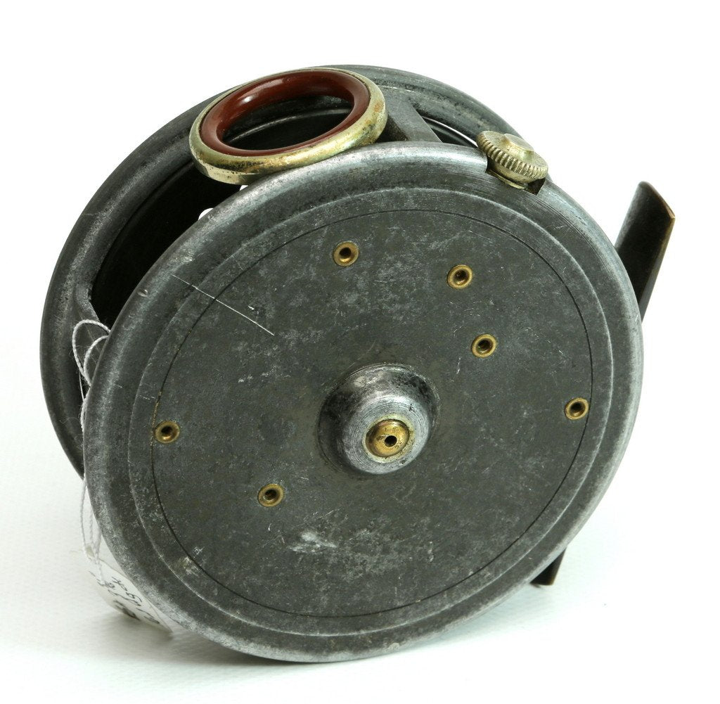 JW Young 3 3/8" Pattern 14A red agate fly reel 