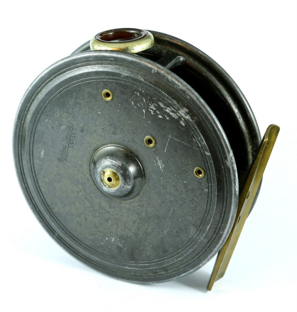 JW Young 3 1/2" Pattern 1 red agate fly reel 