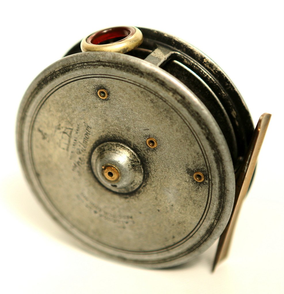 JW Young 3 1/2" Pattern 1 red agate fly reel