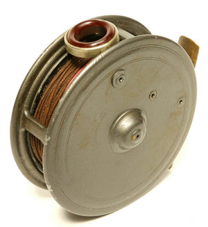 JW Young 3 1/2" red agate fly reel 