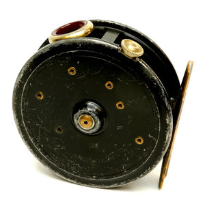 JW Young 3 1/8" Pattern 14A red agate fly reel 