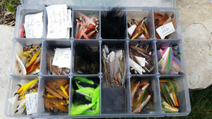 Plano fly box full of flies (salmon and steelhead) 